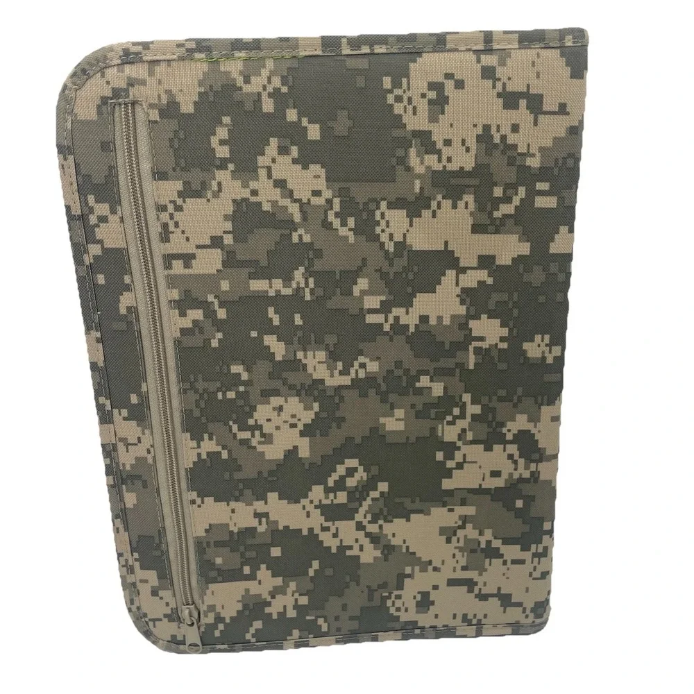 National Guard Digital Camo Notebook Portfolio Organizer Pad Field Notebook Zip